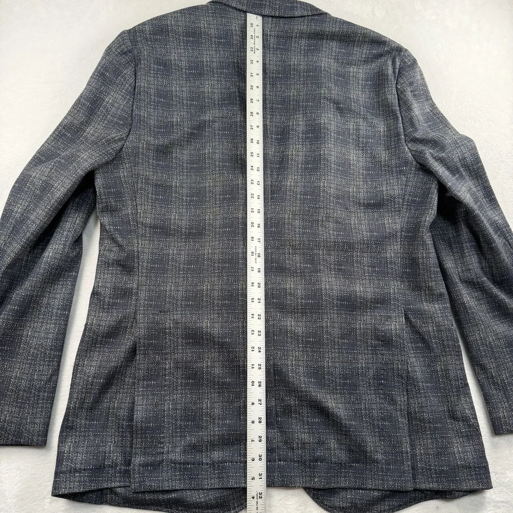 Johnnie O Plaid Blazer Sport Jacket Men's 48L Unstructured Woven Unlined Light